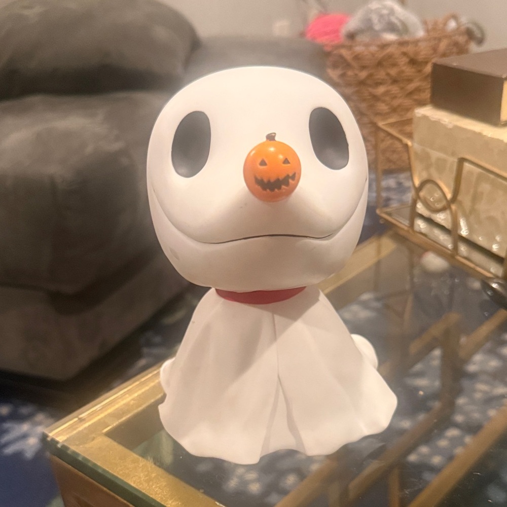 Disney White and Orange Halloween Figure